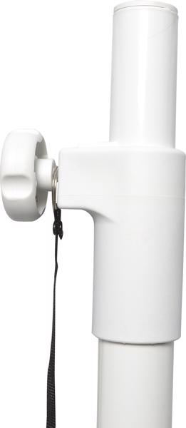Adjustable Speaker Pole M20 Fixing White 